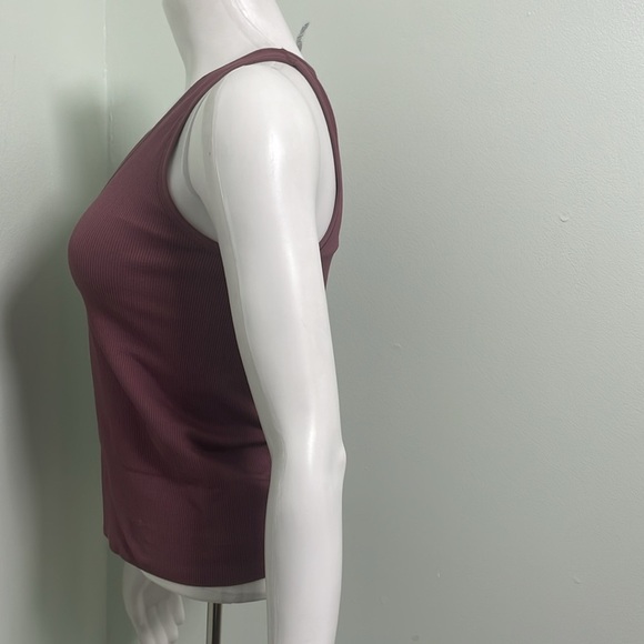 Athleta Aurora seamless ribbed tank tawny rose medium - Picture 6 of 8